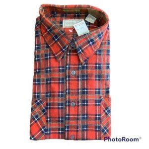 Vintage New Timber Run Plaid Long Sleeve 100% Cotton Casual Shirt. Size L